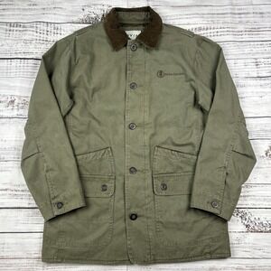 Boise Cascade Orvis Chore Coat Sz M Jacket Canvas Quilt Lined Green Men Forestry